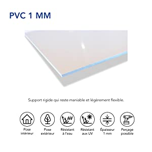 Panneau PVC 1 mm