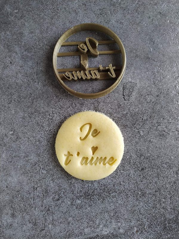 Emporte-pièce"Je t'aime" - Rond | Conçu et fabriqué en France