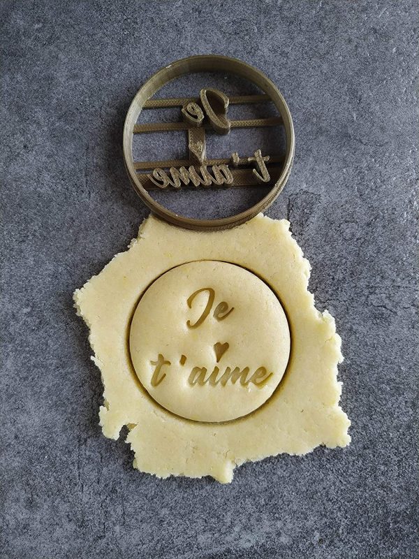 Emporte-pièce"Je t'aime" - Rond | Conçu et fabriqué en France – Image 2