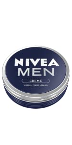 nivea men creme visage corps main multi usages hydratante soin peau seche homme nourrir beauté 