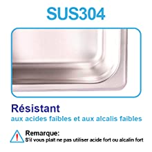SUS304 cuve inox résistant aux acides faibles et aux alcalis faibles