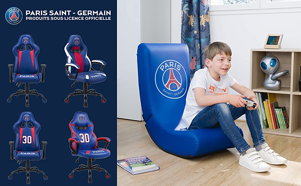 psg paris saint germain fauteuil mobilier bureau gaming gamer