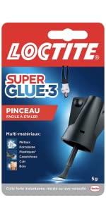 loctite super glue colle forte epoxy glu réparer objets coller métal liquide transparente blanche