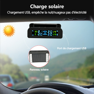 Charge solaire et charge USB