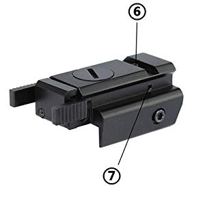 20 mm compact rail tactique Picatinny Weaver Colline pistolet red dot la structure visée laser 