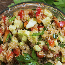 Recette de salade d'amarante aux légumes Knorr, intégrer dans une vinaigrette, assaisonnement