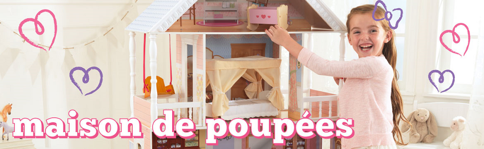 KidKraft Dollhouse, Dollhouse, Dolls house, Little girl with dolls house