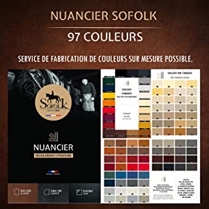 Nuancier SOFOLK teinture cuir