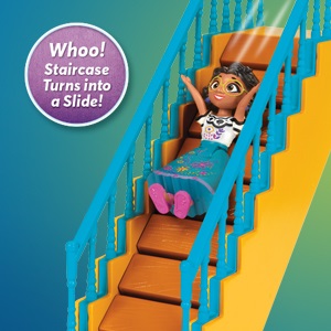 Whoo! L'escalier se transforme en toboggan