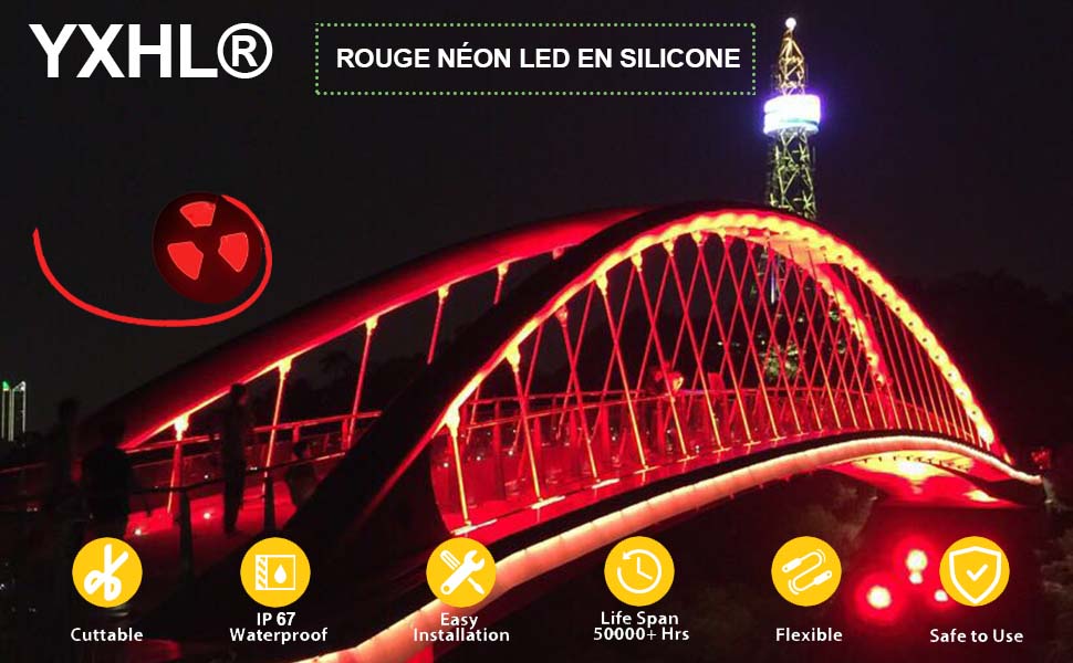 Rouge NEON led 