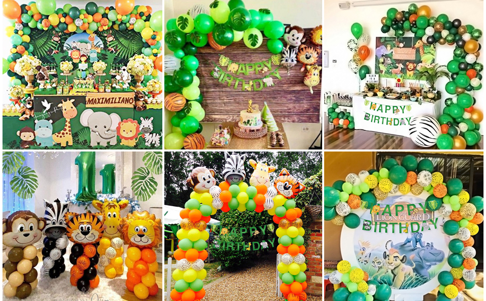 Jungle Decoration Anniversaire Garcon Safari Deco Anniversaire