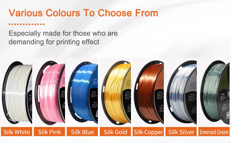 PLA Silk Filament 1.75mm 1kg 