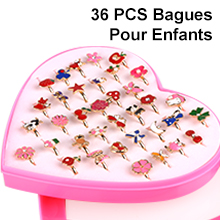 36 PCS Bagues pour Enfants