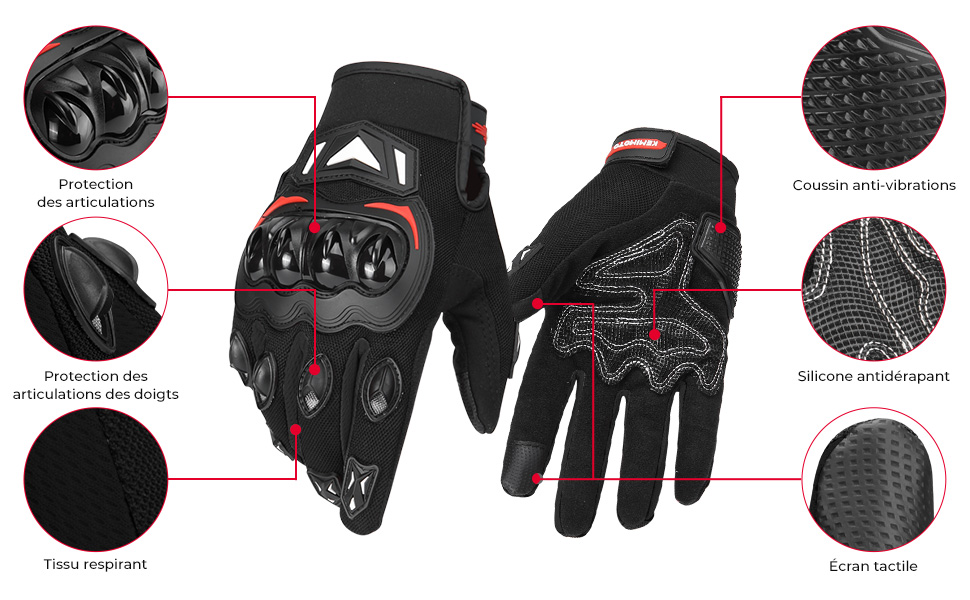 Gants Moto Homologués CE 2KP