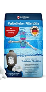 Pool filter balls