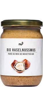 Purée de noisettes bio purée de noix vegan alternative nutella pate a tartiner noisette chocolat