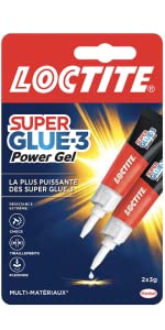 loctite super glue colle forte epoxy glu réparer objets coller métal liquide transparente blanche