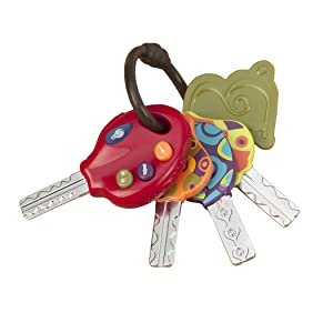 Jouet jeu jeux enfant bebe clé cle clef porte-clé Anneau dentition voiture car poussette porte-clés
