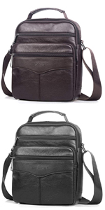 SPAHER IPAD Leather Men Shoulder Bag