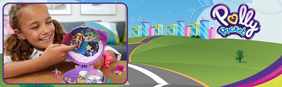 " Passez la souris sur l'image pour zoomer Polly Pocket Coffret Univers L’Exploration de Saturne