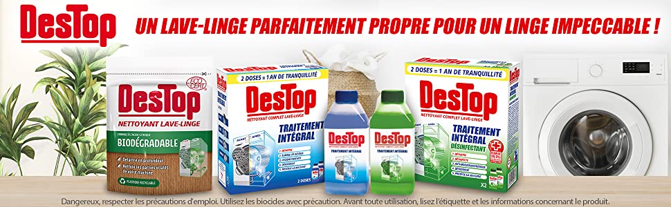 destop nettoyant lavelinge désinfectant