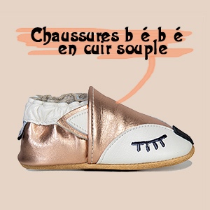 chaussons en cuir bébé