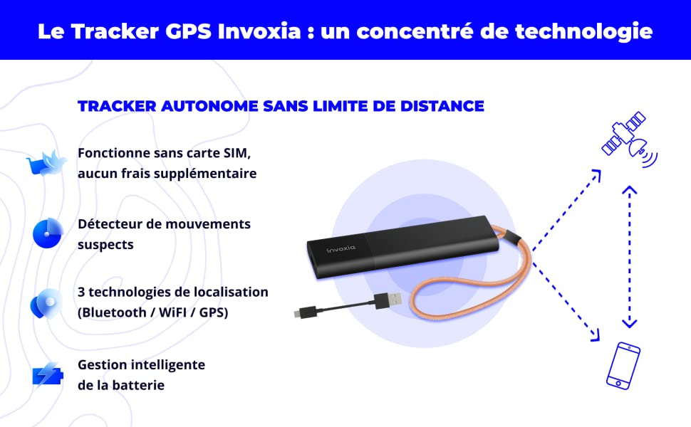 tracker gps invoxia sans carte sim batterie très longue durée 