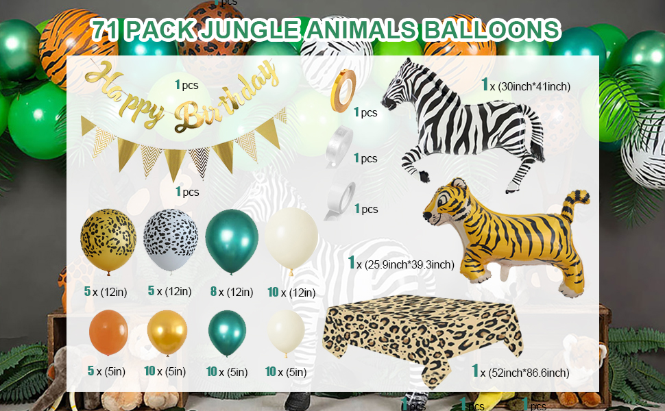 Decoration Anniversaire Jungle Garcon