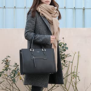 David Jones - Grand Sac à Main Femme - Cabas Fourre-Tout Cuir PU Rigide