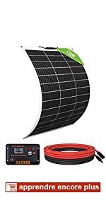 130w kit panneau solaire flexible