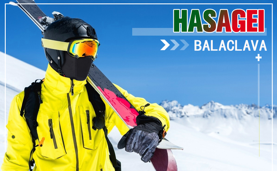 HASAGEI Cagoule respirante pour le visage et le ski - Pour homme et femme