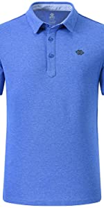 MoFiz Polo Homme Shirt Manches Courtes Coton Sport Polo d'été Respirant Tennis Golf Tops