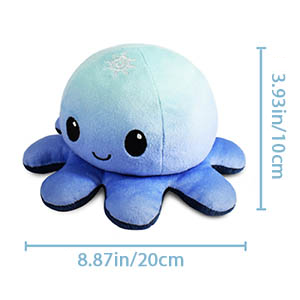 peluche pieuvre reversible