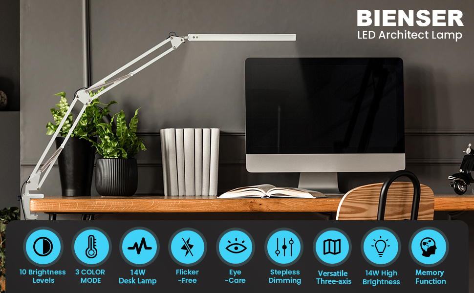 Lampes de bureau LED.