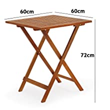 ensemble jardin table chaises bois marron pré-huilé pliable peu encombrant raccords métalliques