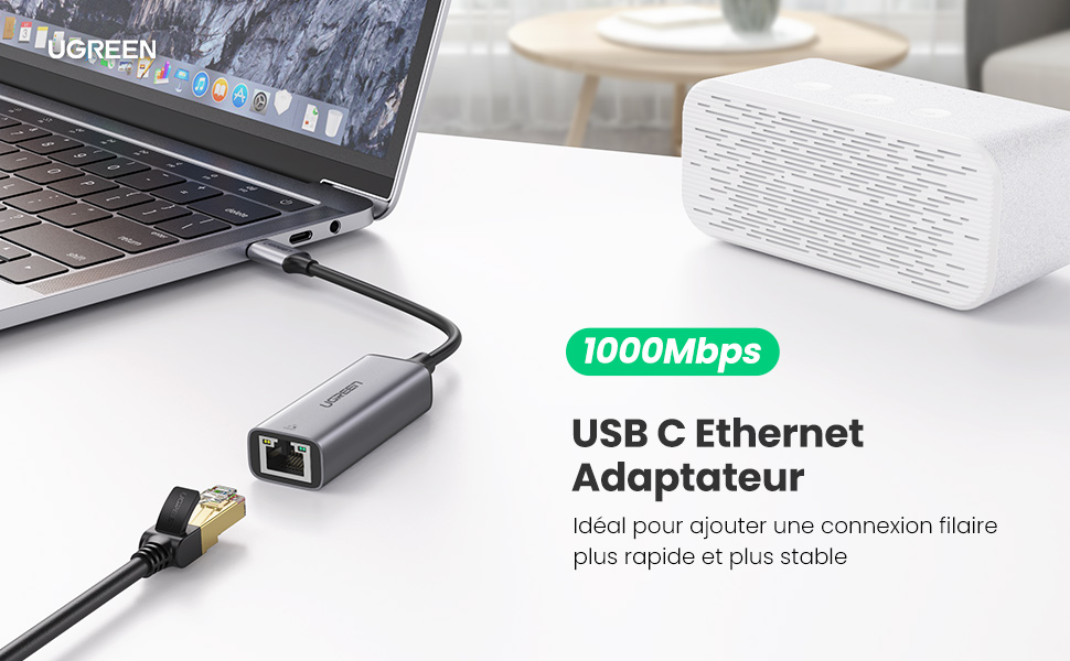 adaptateur usb c vers ethernet