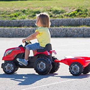 tracteur smoby roulant jeu jeux jouet enfant agriculteur farmer fermier