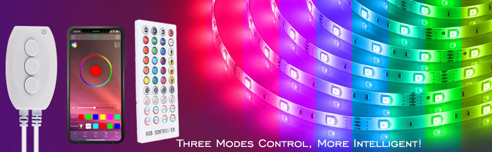 LUXONIC Bande LED Bluetooth 5M RGB pour Décoration