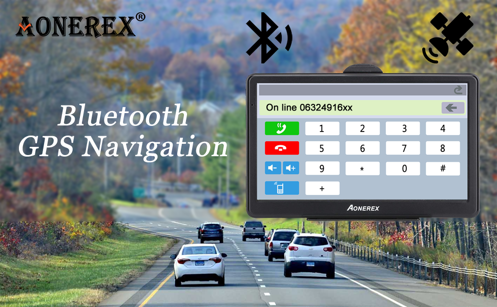 Aonerex Bluetooth GPS Navigation