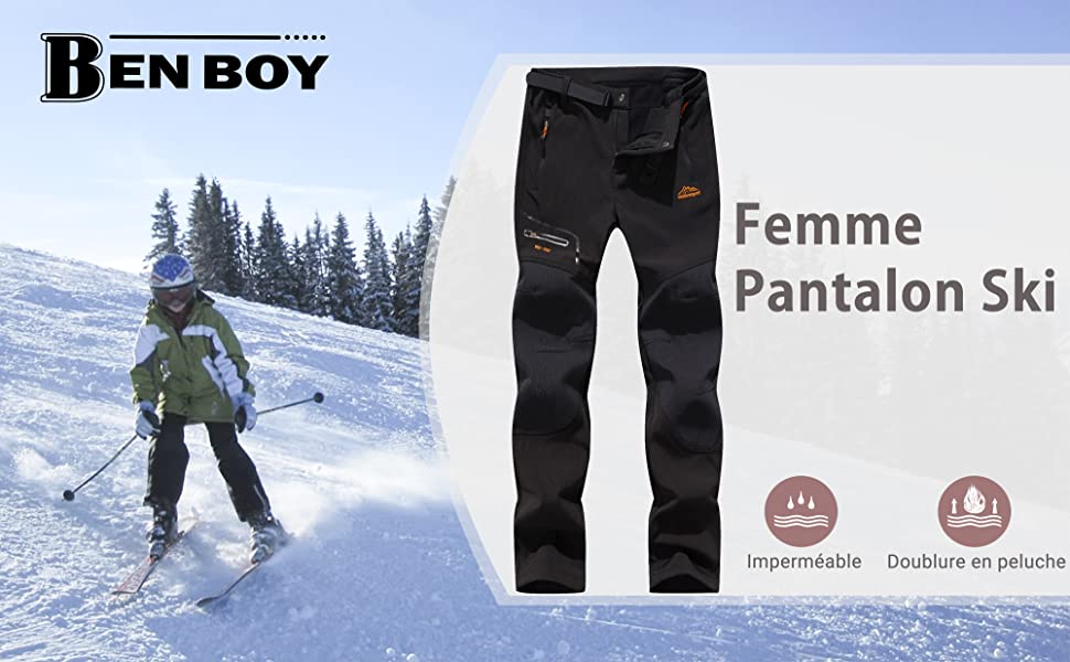  Femme Pantalon Ski