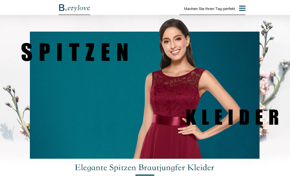 spitzenkleid knielang