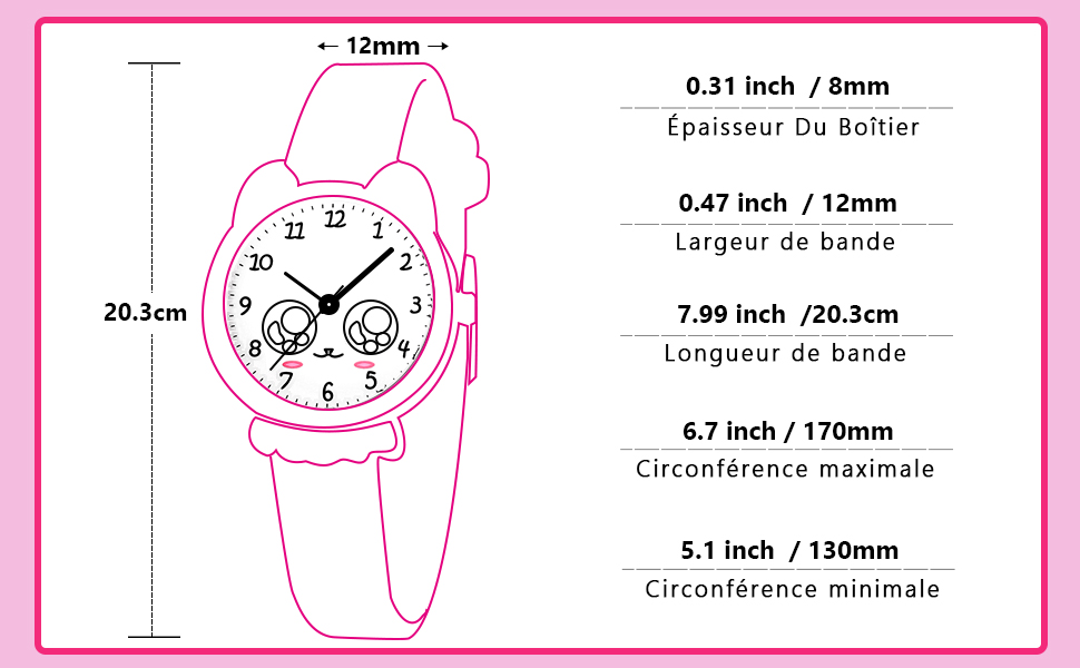 Montre Enfant Montres Bracelet Filles Enfants Design Sport Étanche