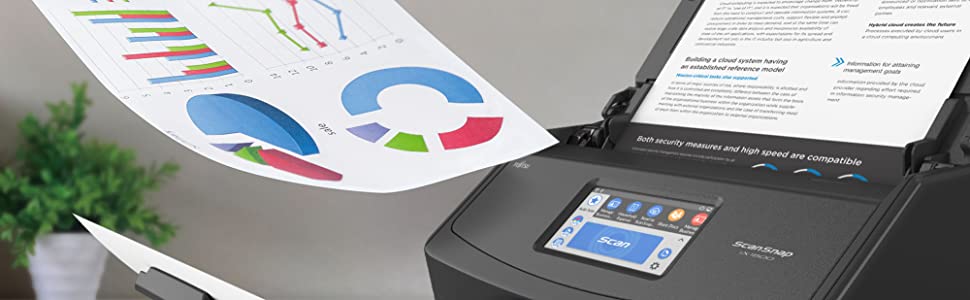 Scansnap iX1500 Scanner Noire Numérisez où vous