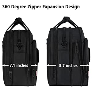 17, 17.3 inch expandable laptop backpack