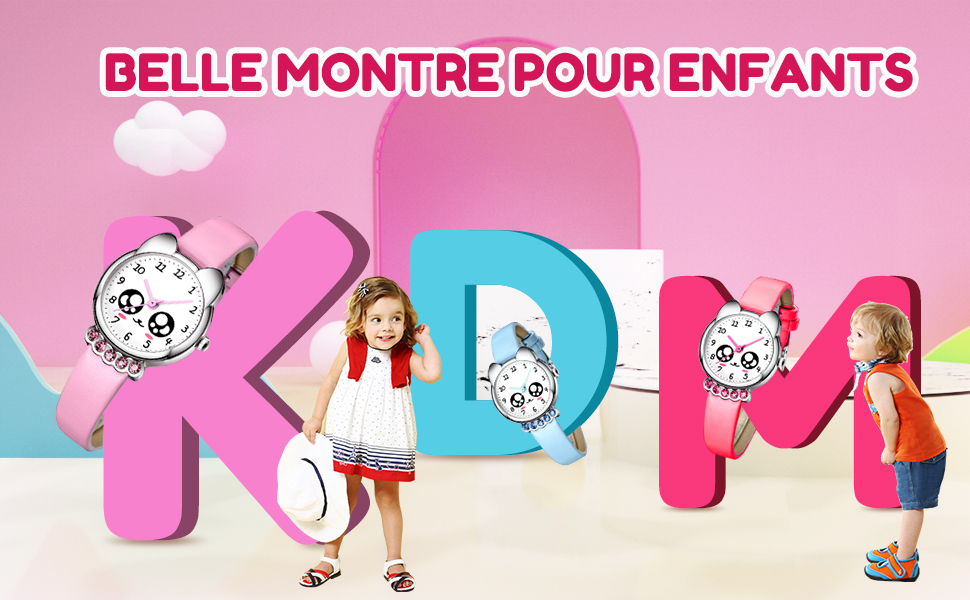 Montre Enfant Montres Bracelet Filles Enfants Design Sport Étanche Mignonne