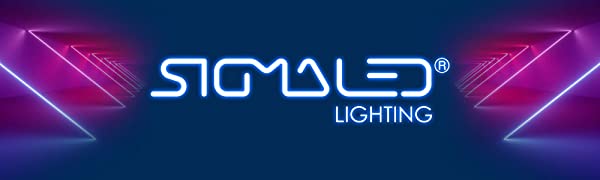 Éclairage LED sigmaLED, logo, LED, éclairage, économie d'énergie.