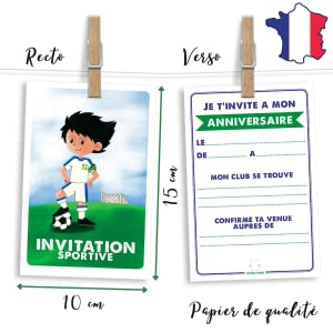 Recto et verso pour écrire son invitation anniversaire