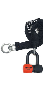 antivol moto homologué ; cadenas de scooter de vélo; sécurité mini u; blocage de disque kraser kr50