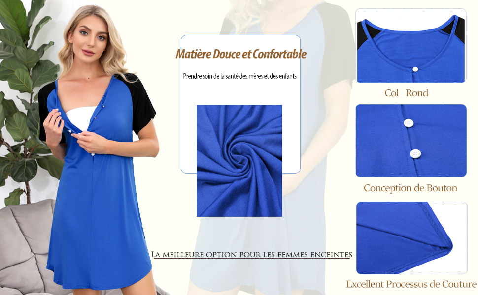 Robe de Nuit Femme Enceinte