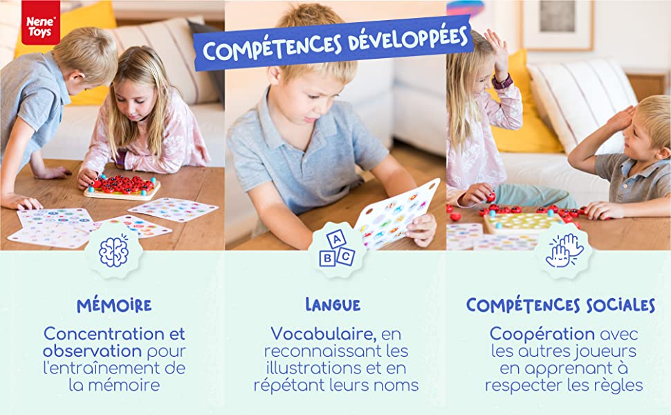 Ladybug Garden - jeu de mémoire pour enfants bebe montessori didactique développement cognitif 